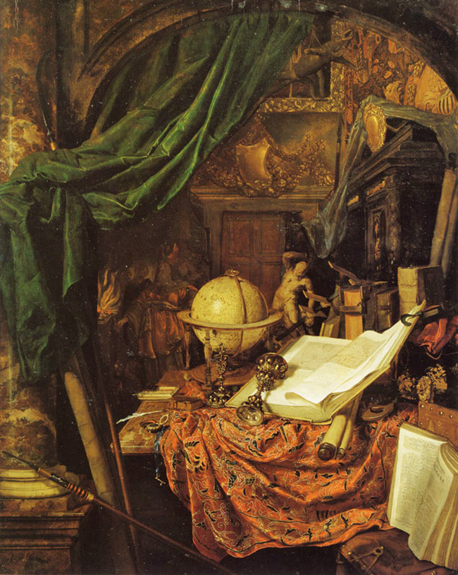 still life with globe